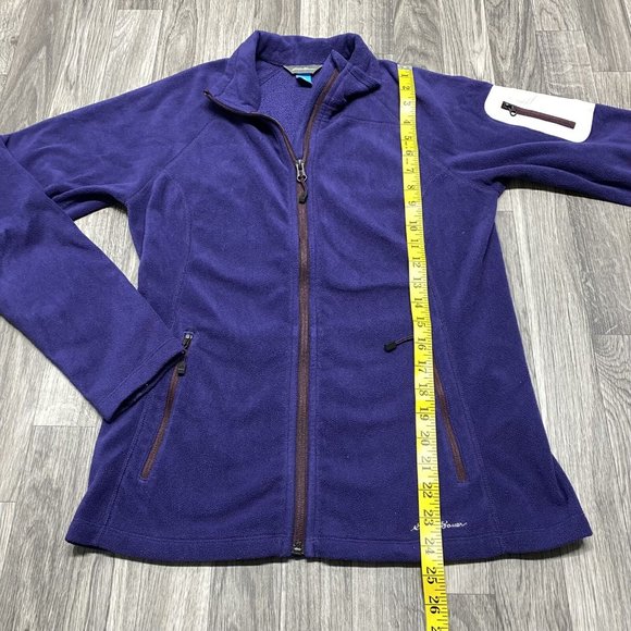 EDDIE BAUER Full Zip Up Collar Long Sleeve Fleece Jacket Women's Size Medium - Picture 9 of 12